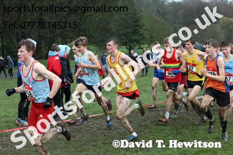 Intermediate boys 2019 New Balance English Schools Cross Country Champs, Temple Newsam, Leeds. Photo:  David T. Hewitson/Sports for All Pics
